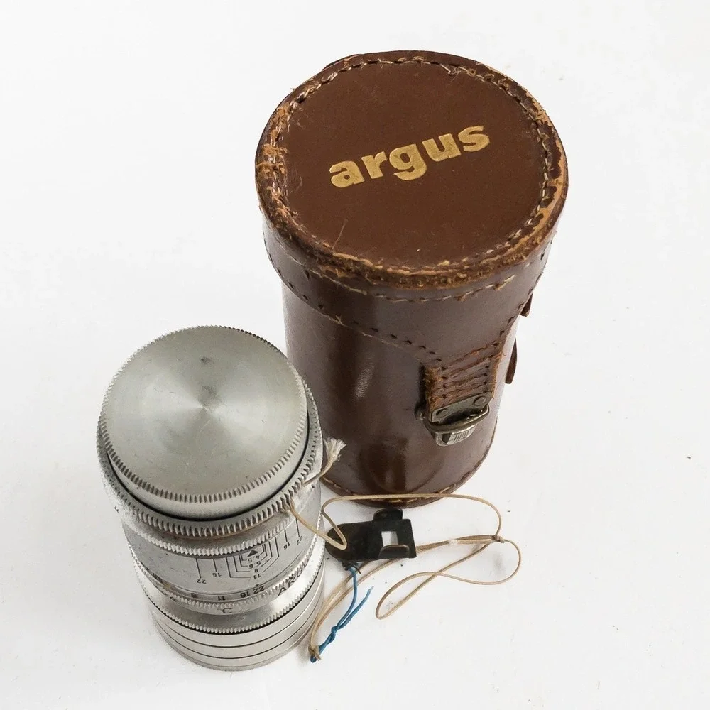 Argus C3 Rangefinder Camera Unisex OS Black 35mm Film 3 Lens Kit Metal